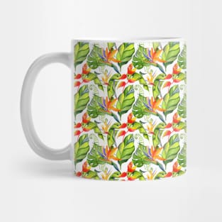 Tropical Watercolor Flowers Mug